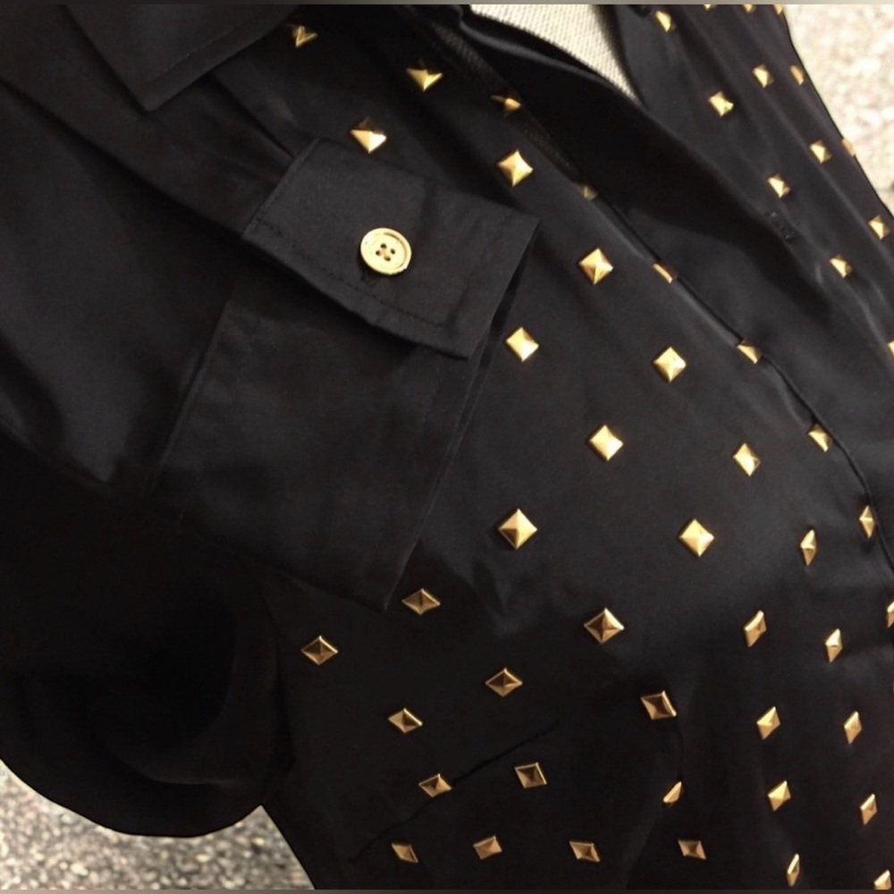 MICHAEL KORS - Button Down Shirt w/studs (M) ~ NWT - Picture 12 of 16